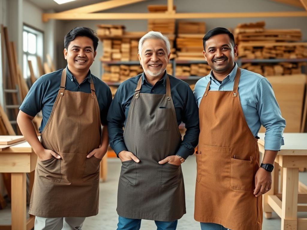 The Selasar Woodworks team in their Petaling Jaya workshop