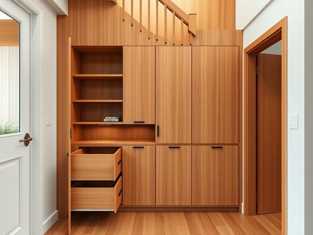 Built-in Storage by Selasar Woodworks
